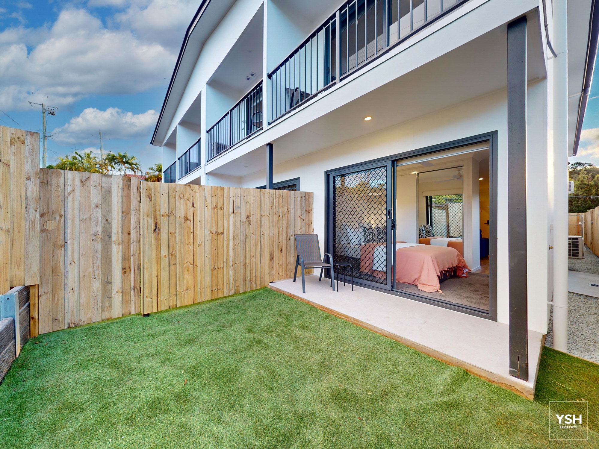 5a Tasman – Unit 1 – courtyard 5a Tasman Unit 1 courtyard