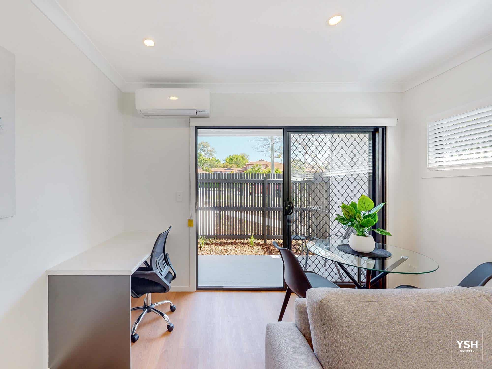 71 Winifred – Unit 1 – Study Room – Investment Property Brisbane Rooming house investment in Brisbane – interior view of a managed property unit.